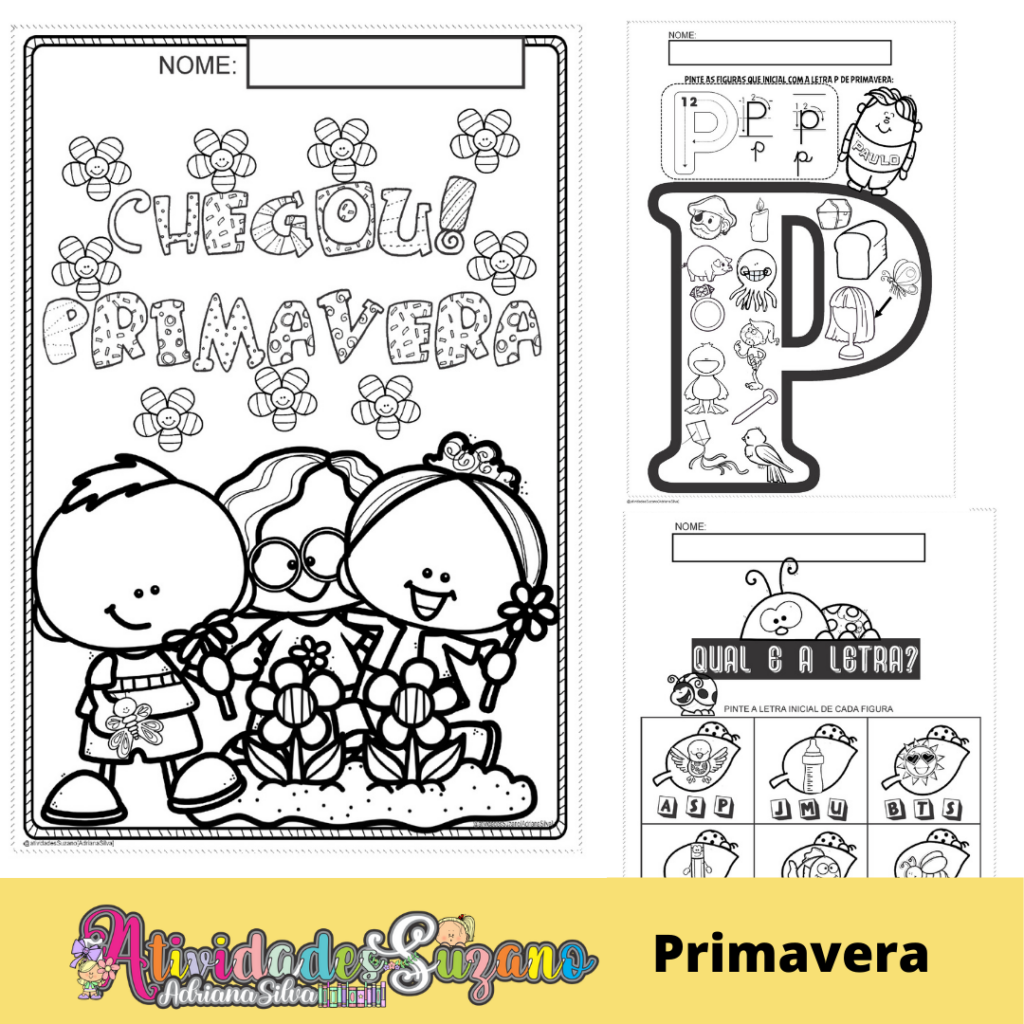 Primavera-alfabetização – Loja atividades Suzano
