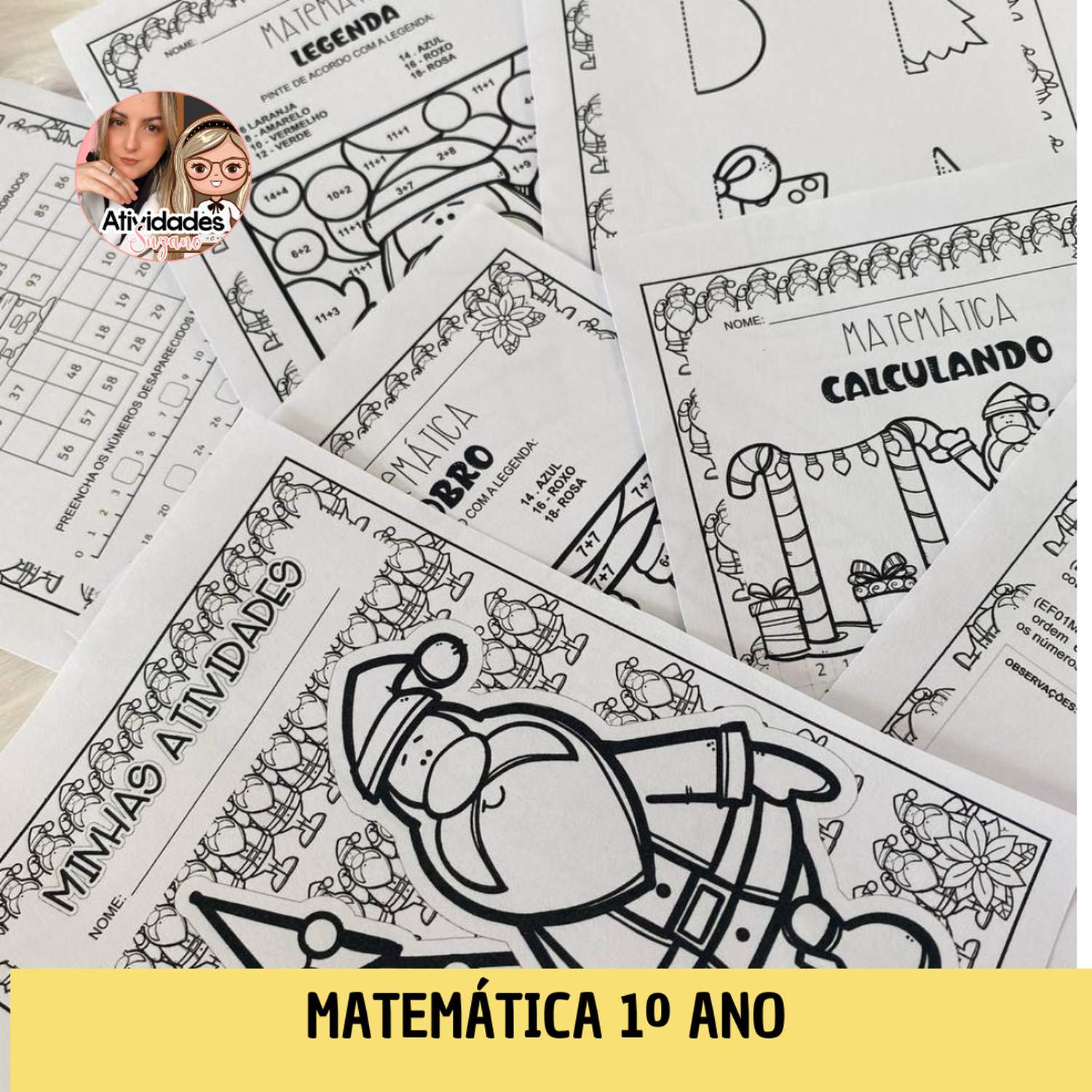 Atividades de Matemática - 1º ano Natal - Loja atividades Suzano