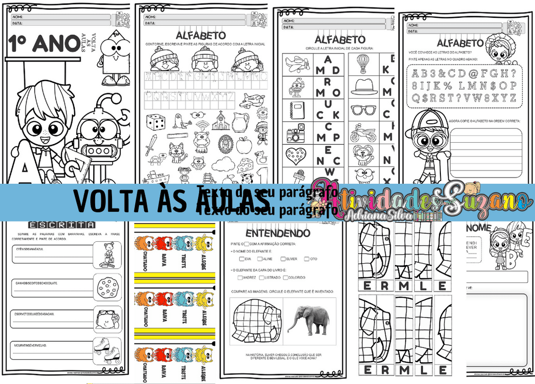 Atividades volta às aulas 1º ano