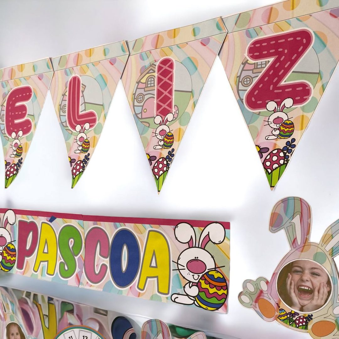Kit de Páscoa com decorações temáticas - Atividades Suzano