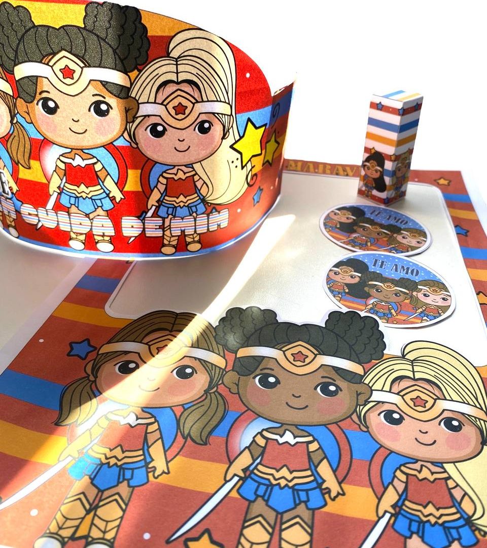 Surpreenda quem cuida de você com o Kit Dia de quem cuida de mim: moldura, porta bombom, tag e chapéu