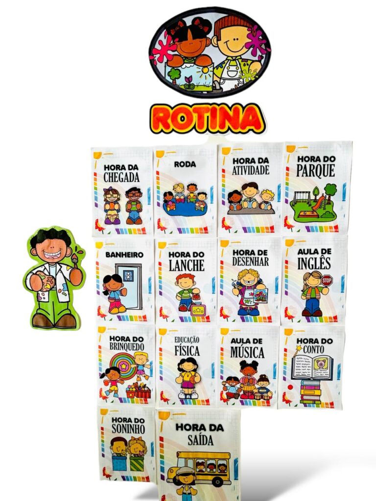 Kit de Cartazes para Rotina na Educação Infantil – Loja atividades Suzano
