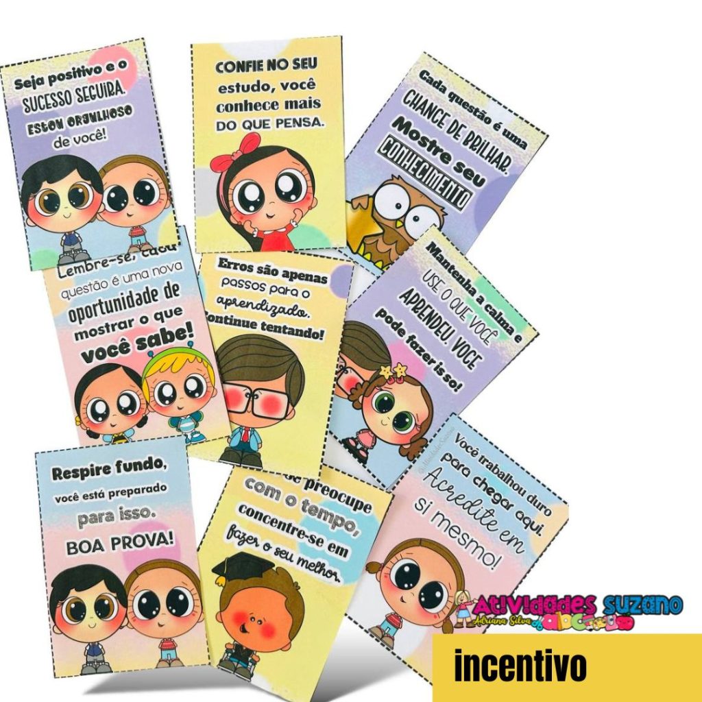 Impulsione a Confiança dos seus Alunos com Nossos Cartões de Incentivo ...