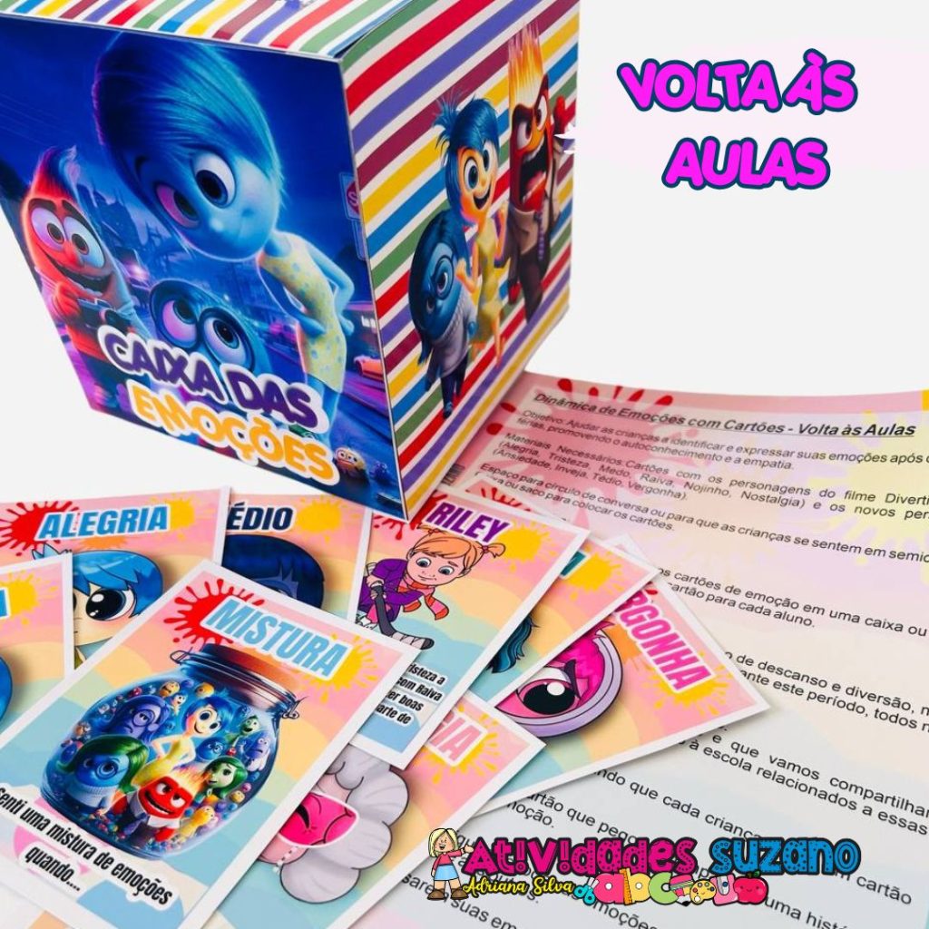Dinâmica De Emoções Volta às Aulas Com Divertida Mente Loja