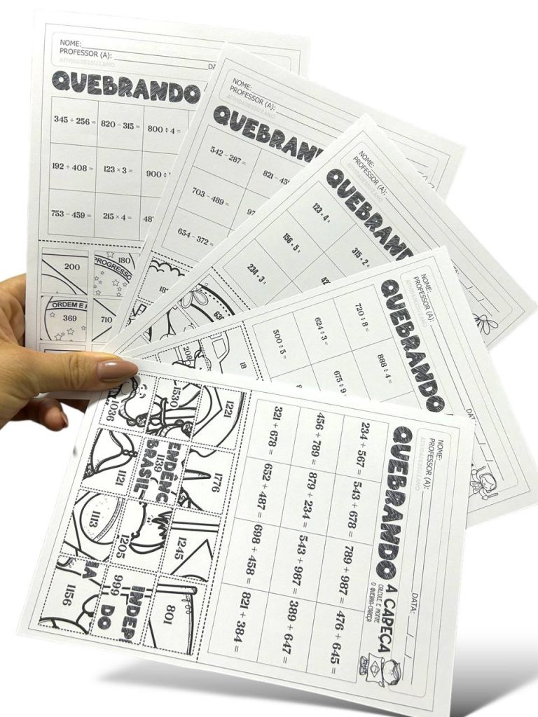 5 Atividades de Quebra-Cabeça com Operações Matemáticas na Casa da ...