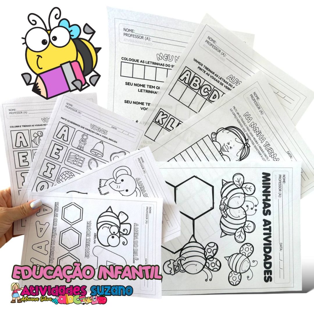 15 Atividades Educativas sobre Alfabeto e Vogais para Educação Infantil – Prontas para Imprimir
