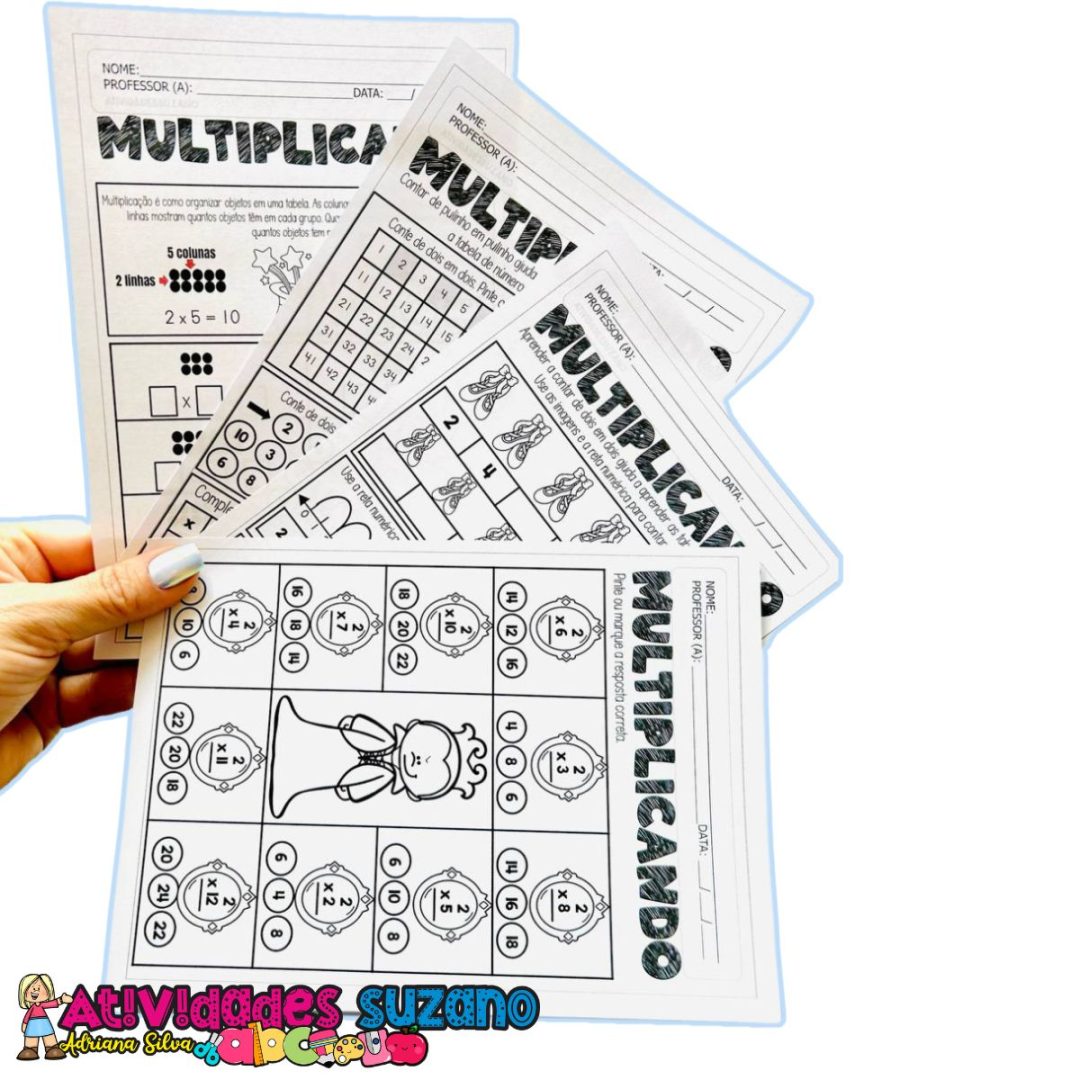 Atividades de Multiplicação – 8 Páginas em PDF