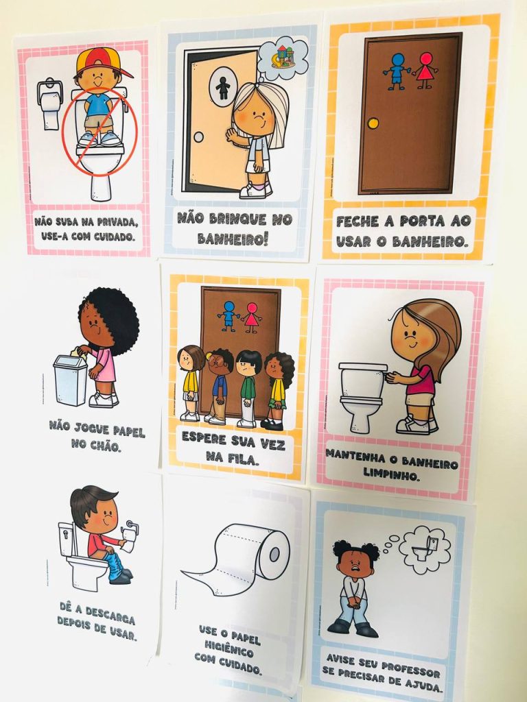 Regras para Utilização do Banheiro – Loja atividades Suzano