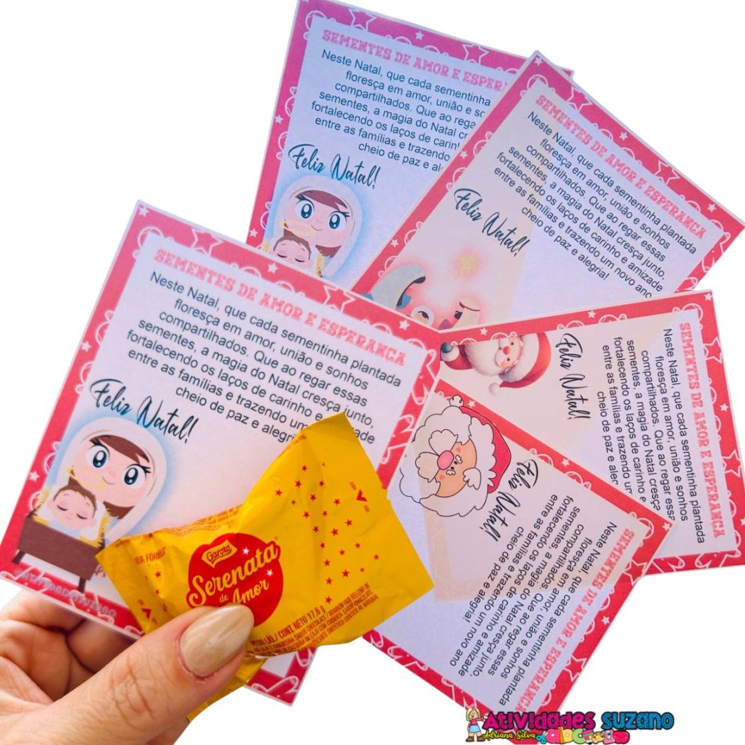 4 Modelos de Cartão de Natal para Presentear Famílias na Última Reunião de Pais