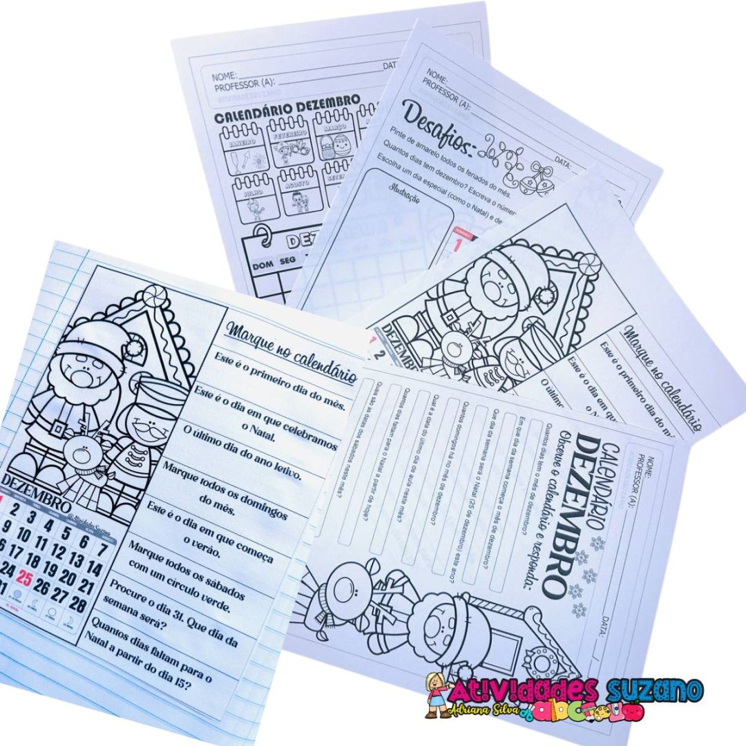 Calendário de Dezembro - Atividades Interativas