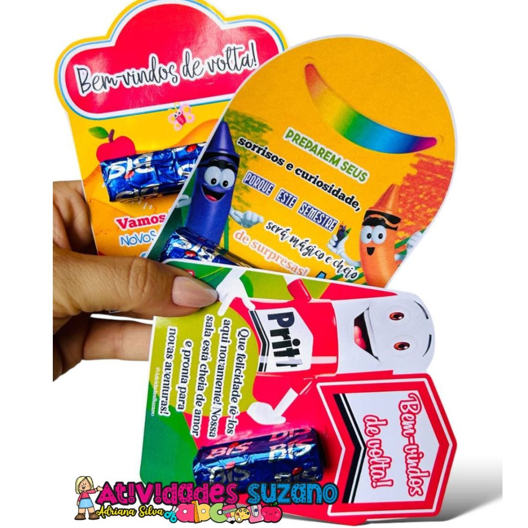 3 Cartões de Volta às Aulas – Prontinhos para Imprimir!