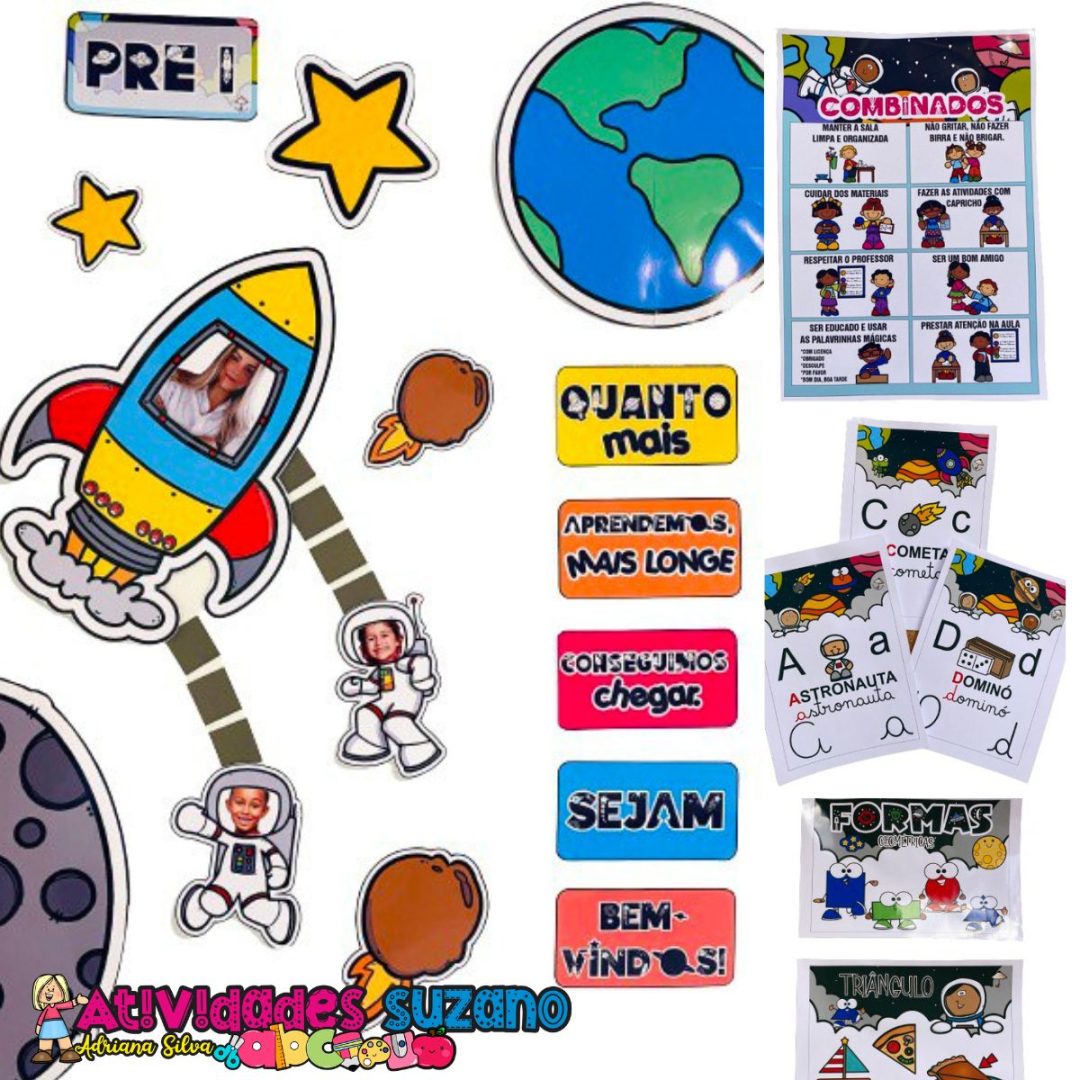 Kit de Volta às Aulas - Tema Astronauta