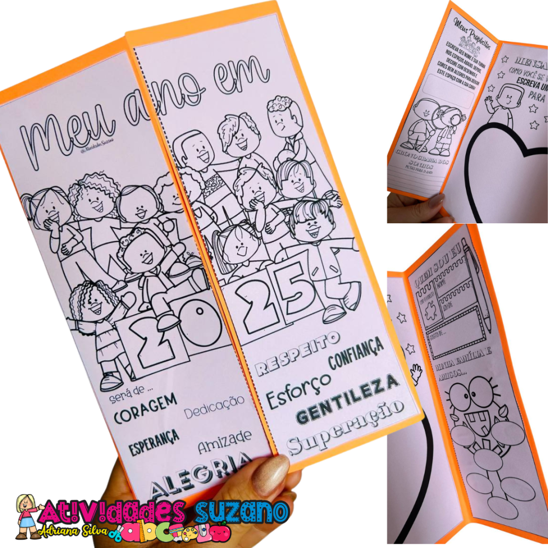 Lapbook de Volta às Aulas com Propósitos para 2025