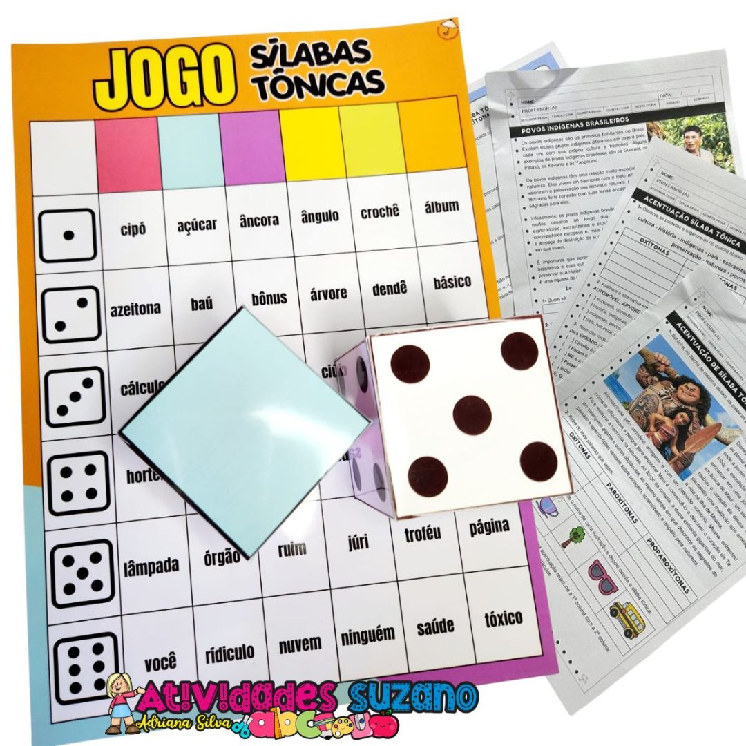Jogo das Sílabas Tônicas – Dinâmico e Educativo