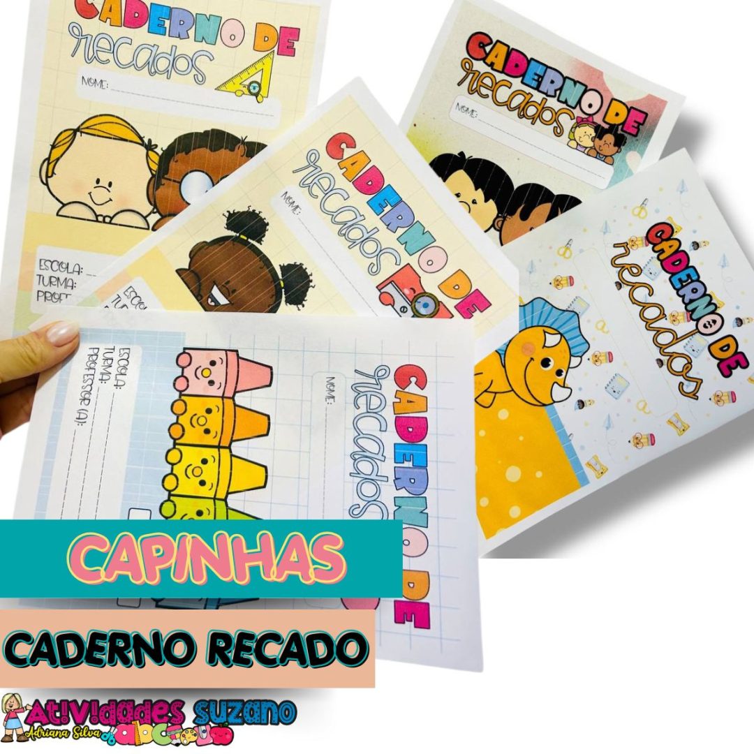 Capinhas de Caderno de Recados – Coloridas