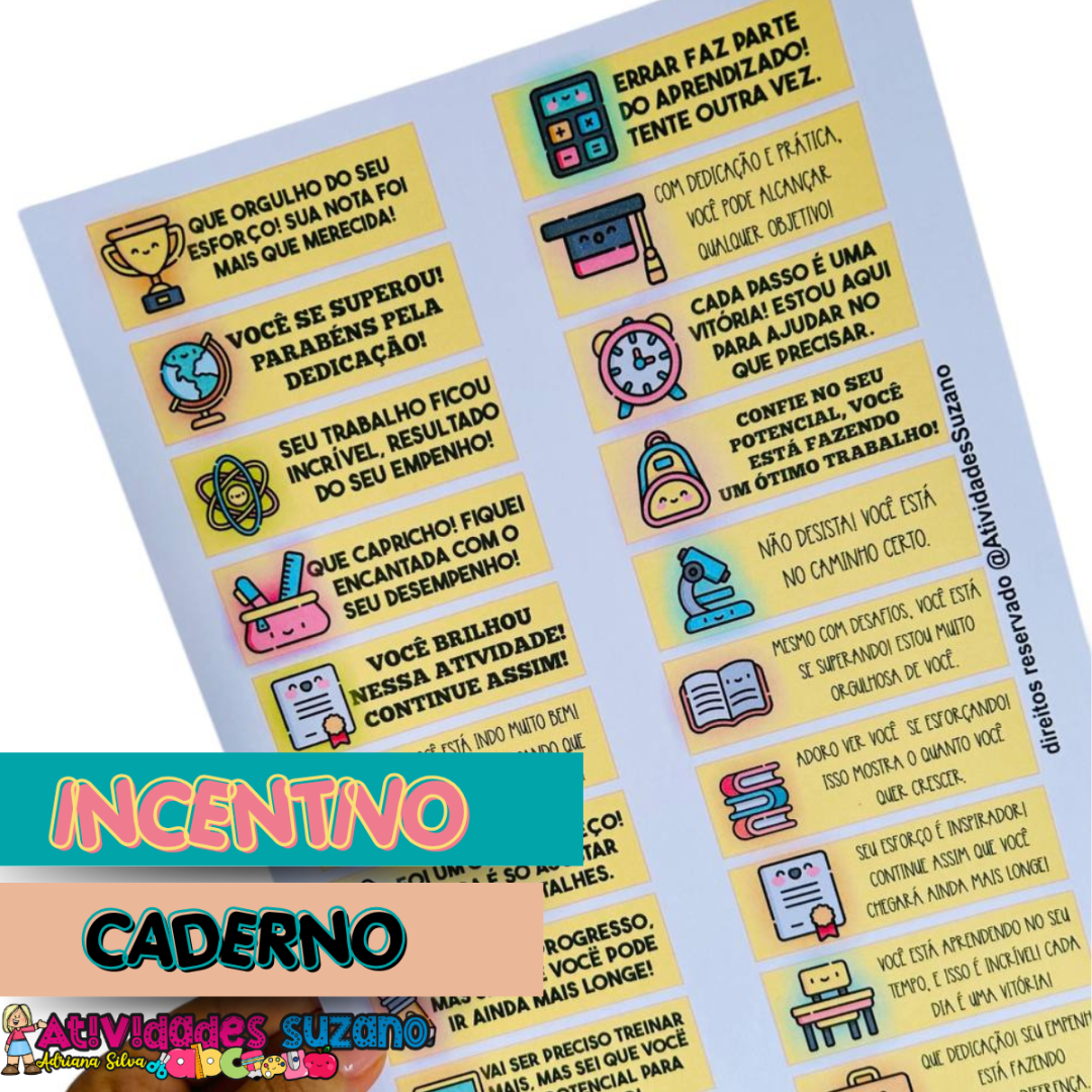 Recadinhos para o Caderno – Prontinhos para Imprimir!