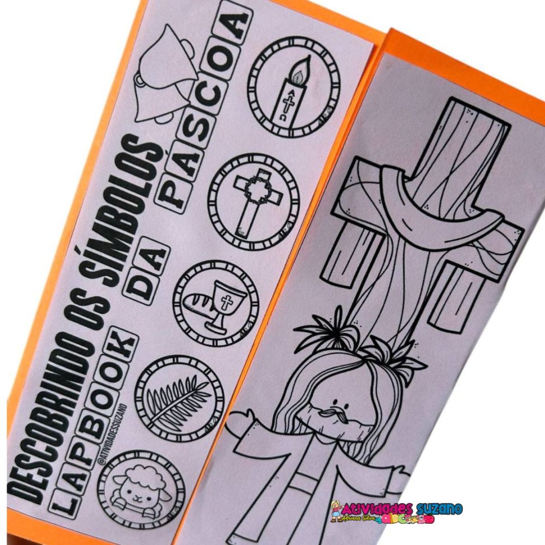 Lapbook de Páscoa com Mural e atividades!