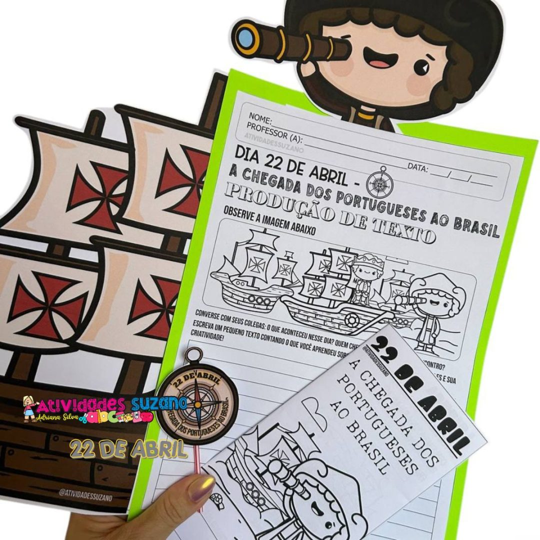 Chegada dos Portugueses ao Brasil - FOLDER