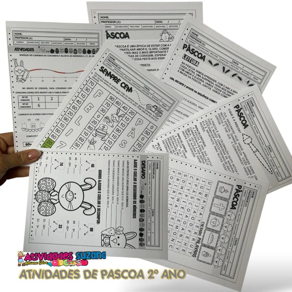 Atividades de Páscoa para o 2º Ano – Loja atividades Suzano
