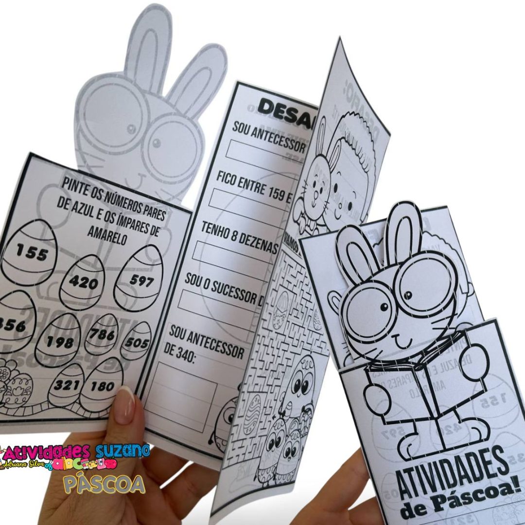 Folder de Páscoa - Atividades Lúdicas
