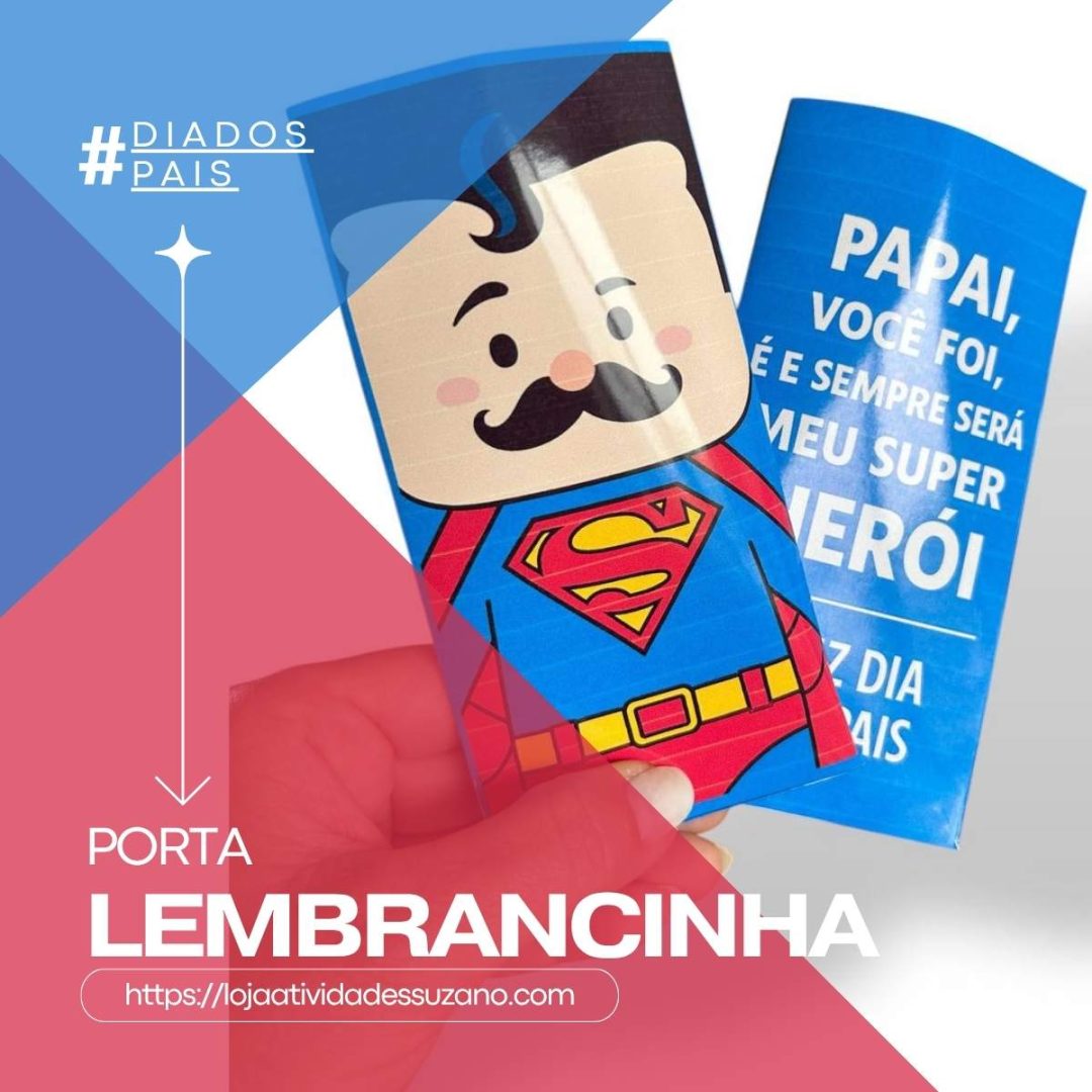 Cartão e Porta Lembrancinha Dia dos Pais