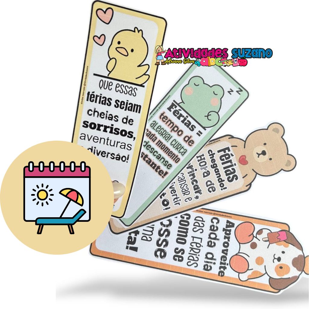 Kit de Cartões de Boas Férias para Crianças