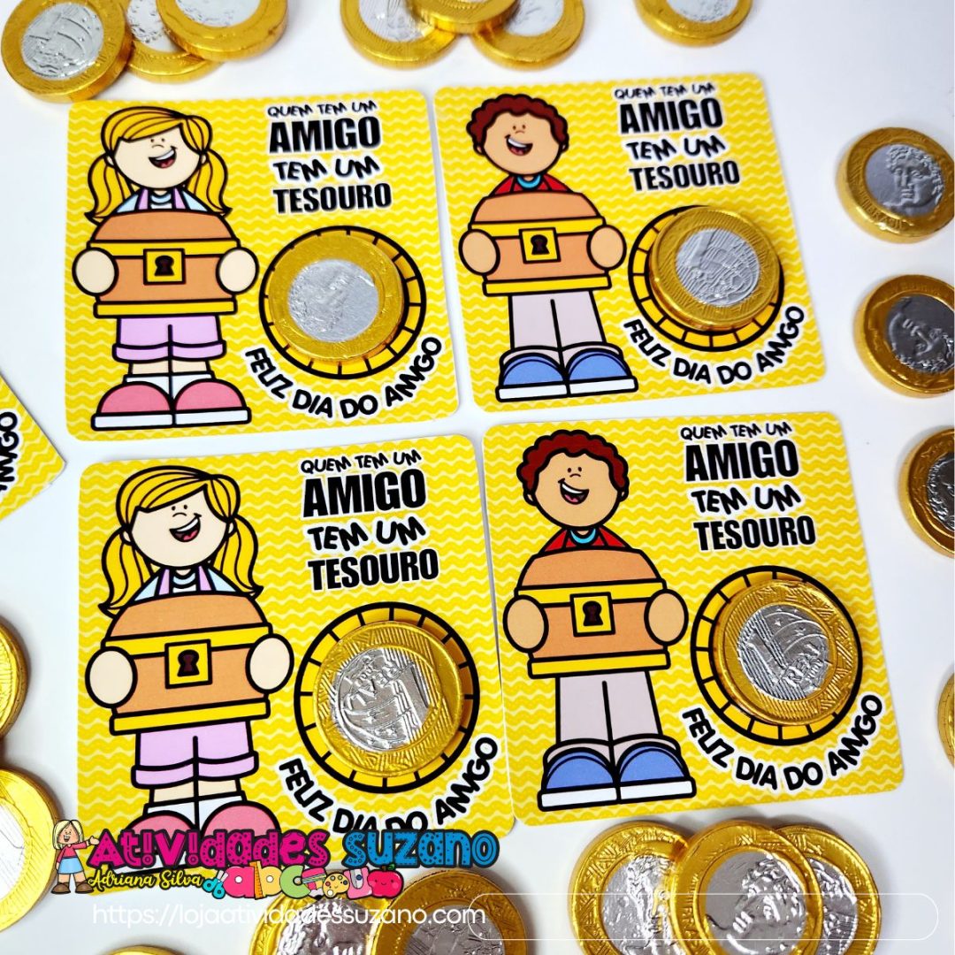 Pulseirinha e Cartão para o Dia do Amigo!