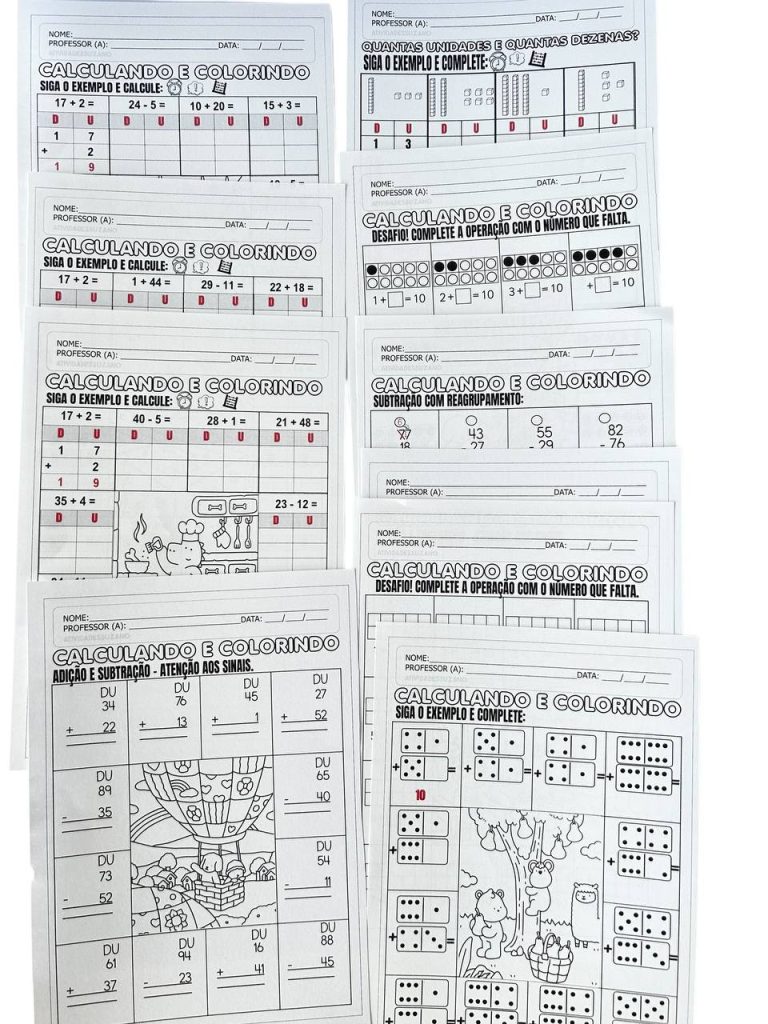 10 Atividades de Matemática Bobbie Goods – Loja atividades Suzano