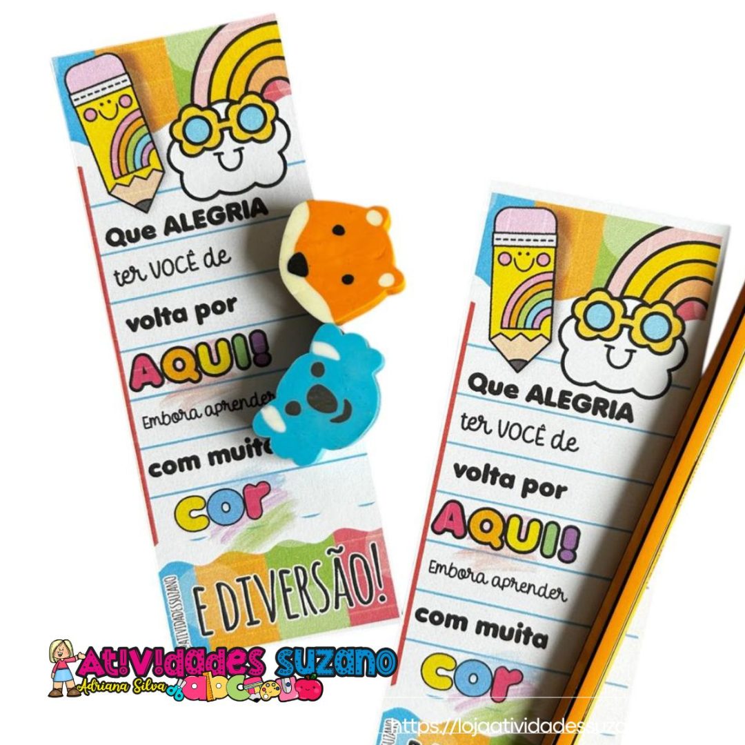 Marcador de Página – Volta às Aulas