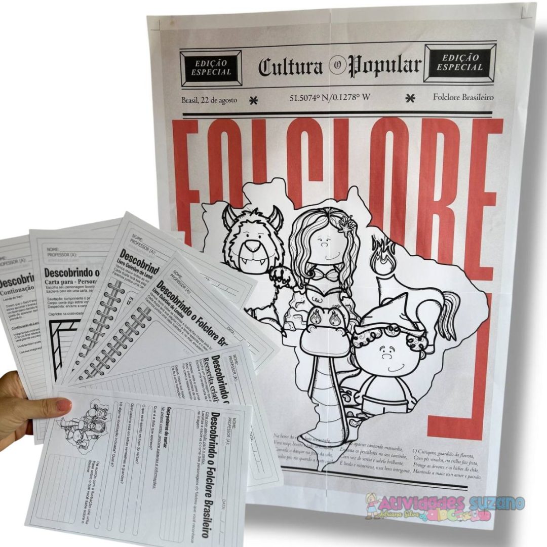 Kit Folclore – Cartaz + Atividades Educativas