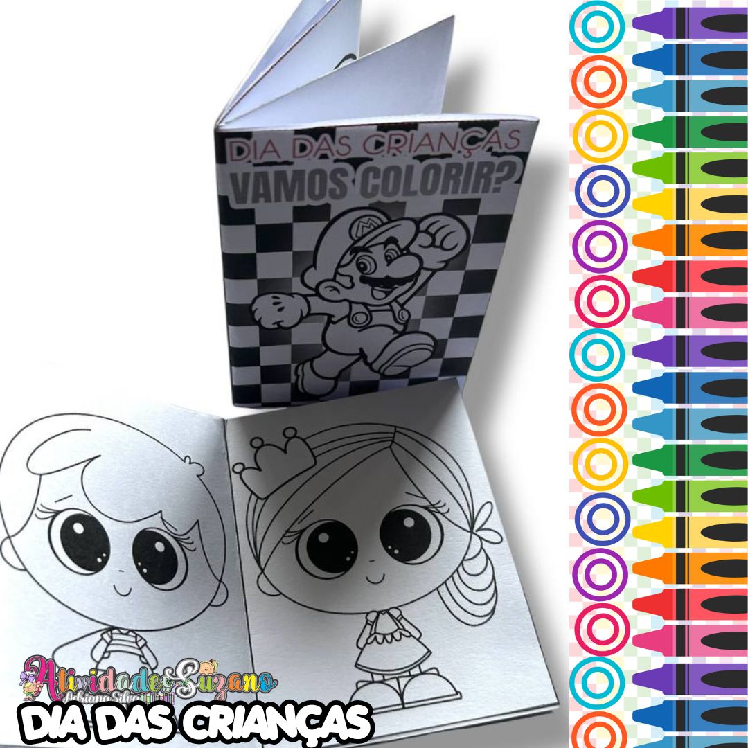 Kit 2 Livrinhos de Colorir – Dia das Crianças (PDF)