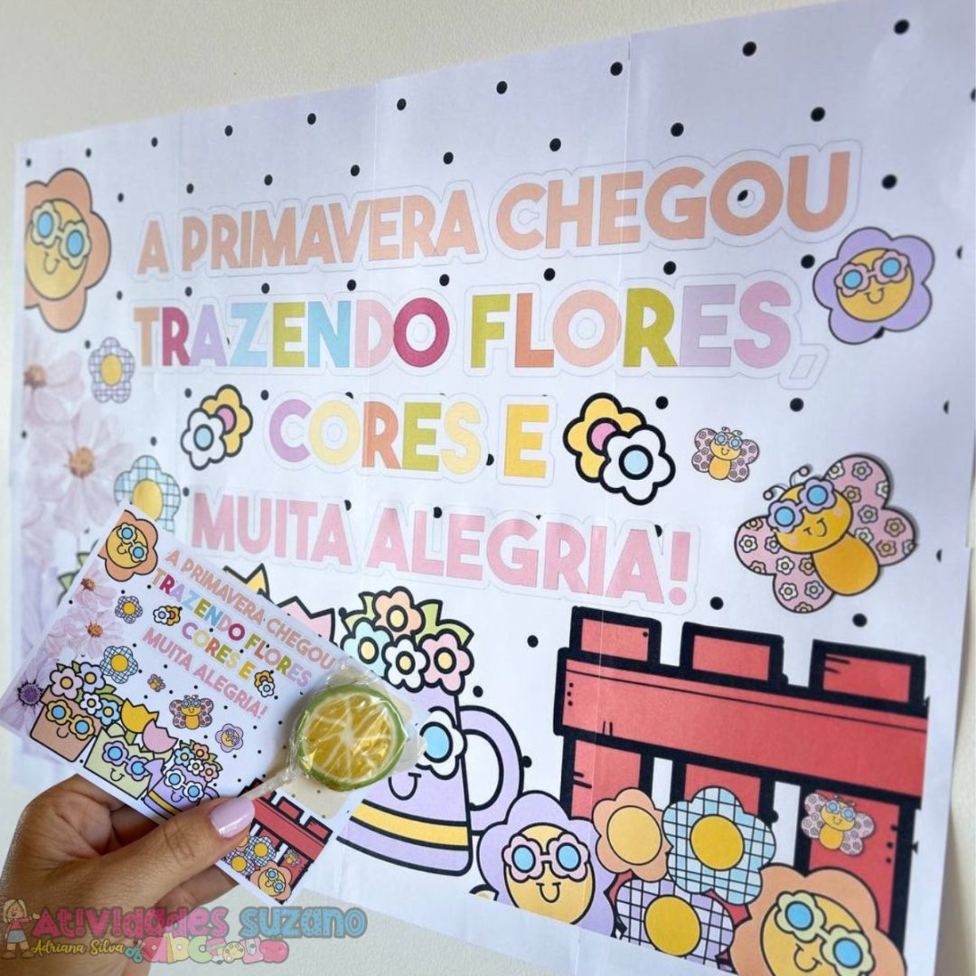 Bem-vinda, Primavera! Painel e Cartão Exclusivos para sua Sala de Aula