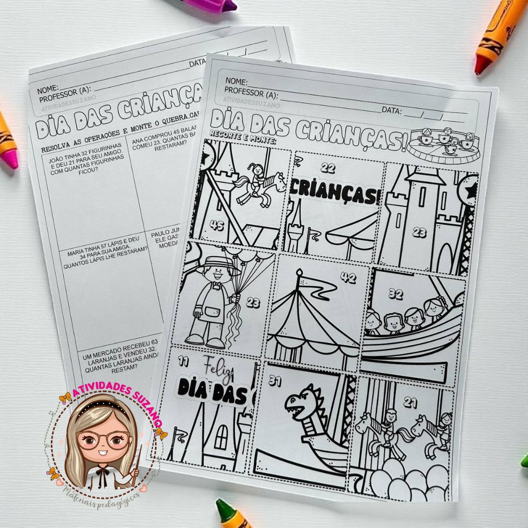 QUEBRA-CABEÇA DIA DAS CRIANÇAS – SITUAÇÕES-PROBLEMA NA CASA DA DEZENA