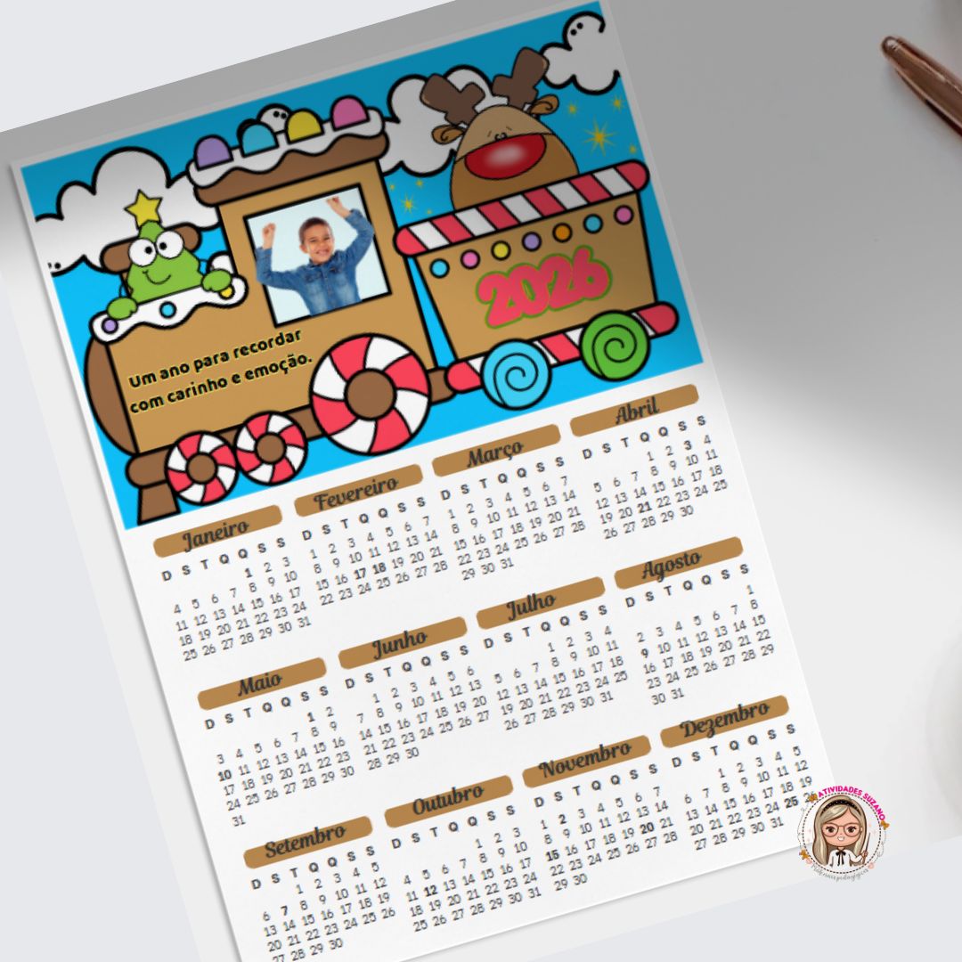 CALENDÁRIO EDITÁVEL NO CANVA – PRONTINHO PARA PERSONALIZAR E IMPRIMIR!