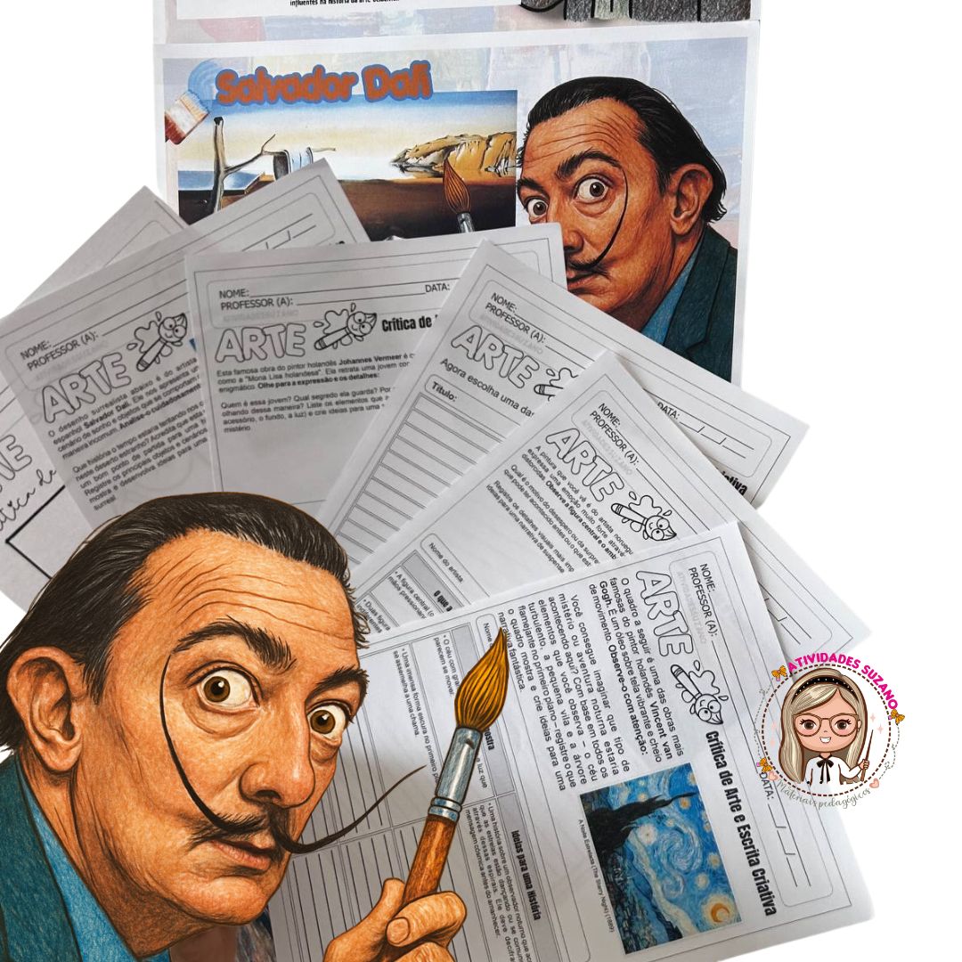 Transforme a Observação em Criação: Atividades de Escrita Criativa com Grandes Mestres da Arte!