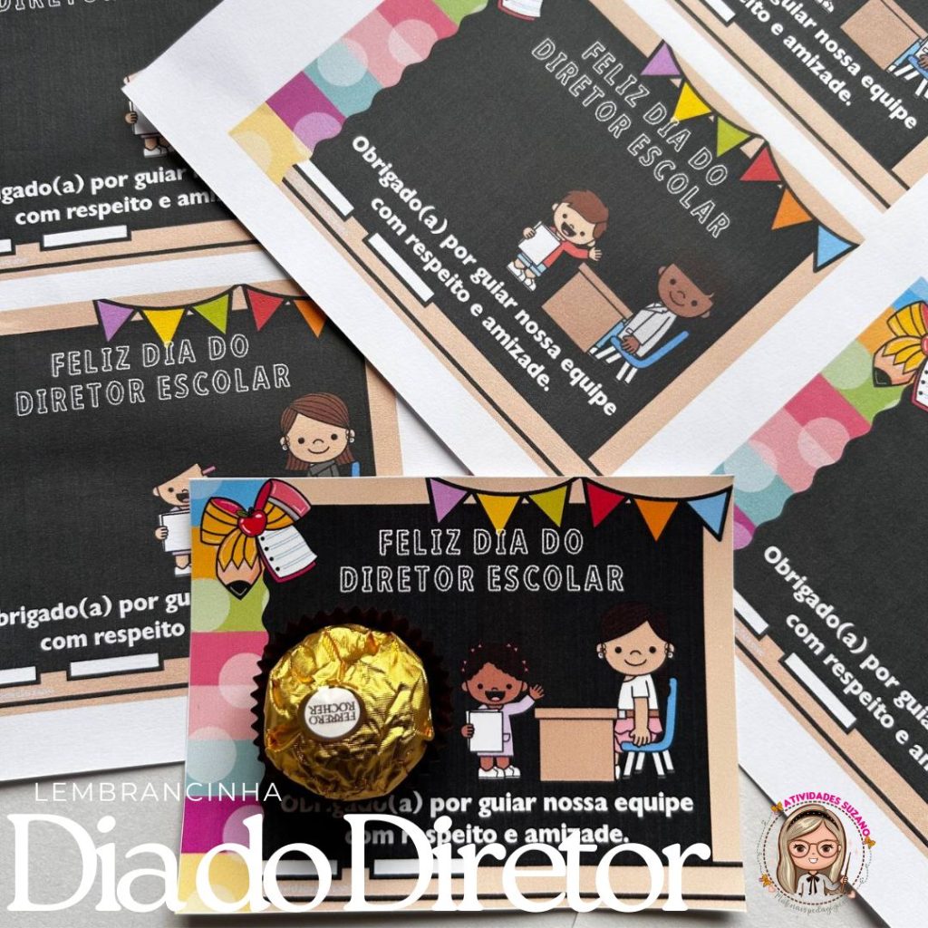 Arquivo Digital – 5 Cartões para o Dia do Diretor Escolar – Loja ...