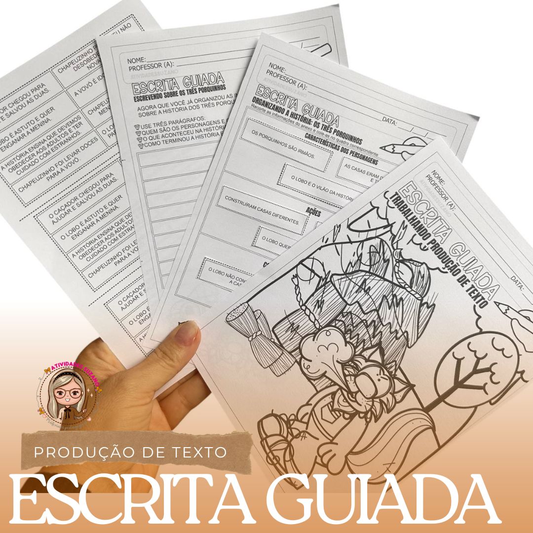 Kit Escrita Guiada: Produção de Texto para Imprimir