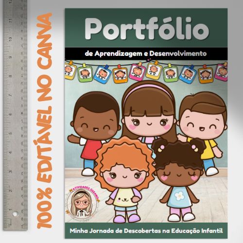 Portfolio de Educação Infantil: 100% Editável no Canva