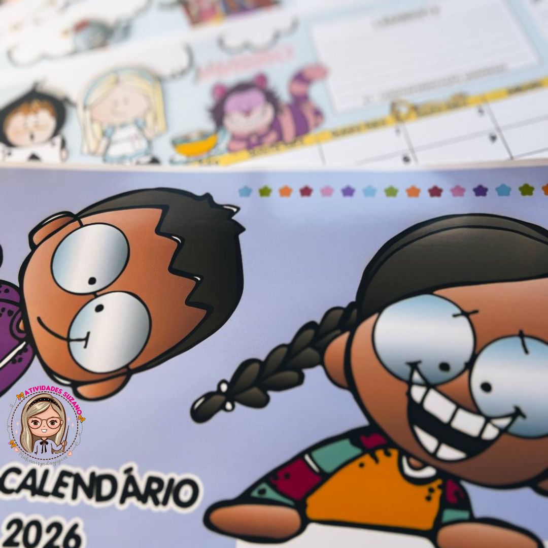 Calendário Colorido do Professor – Ano Letivo Completo