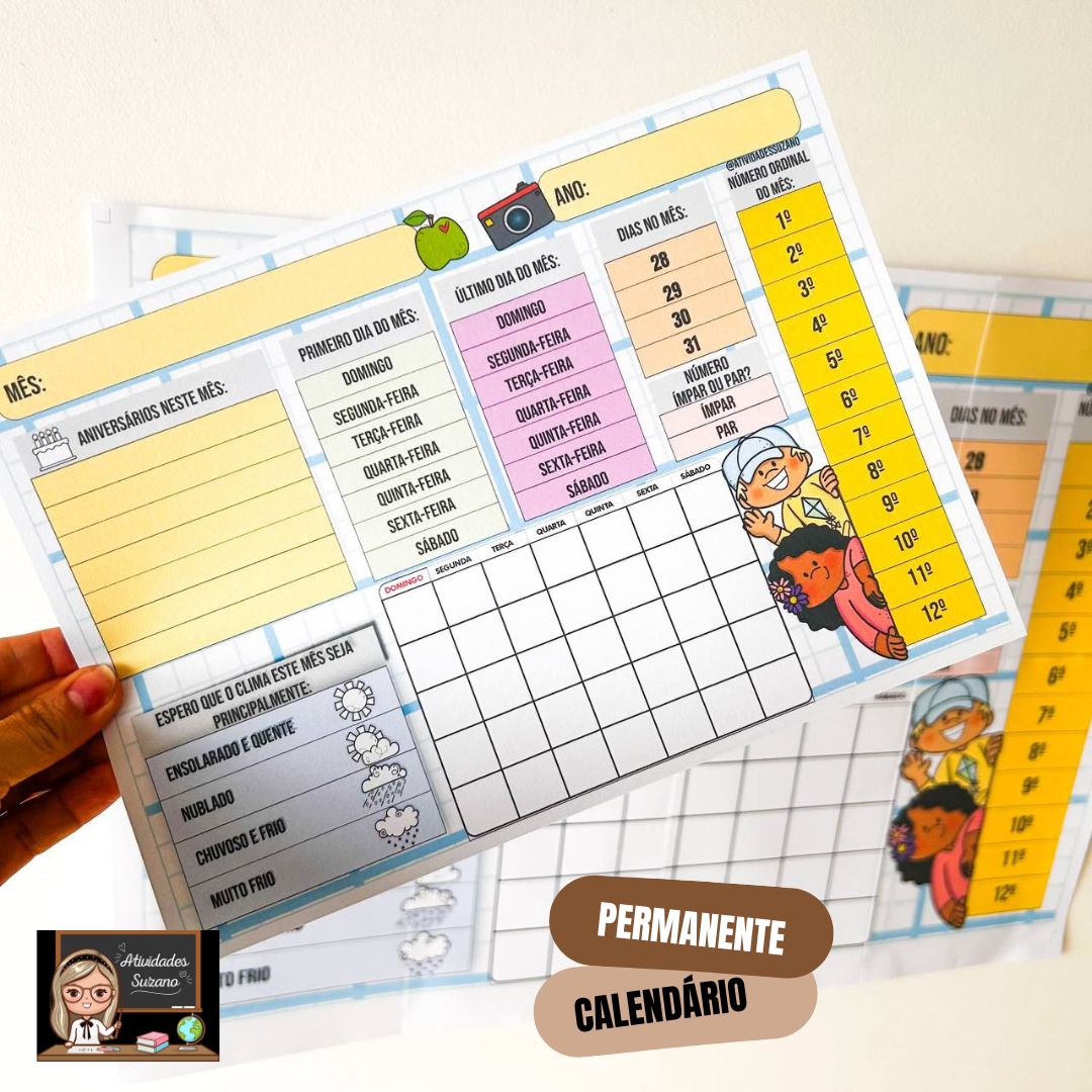 CALENDÁRIO PERMANENTE – ARQUIVO DIGITAL EM PDF