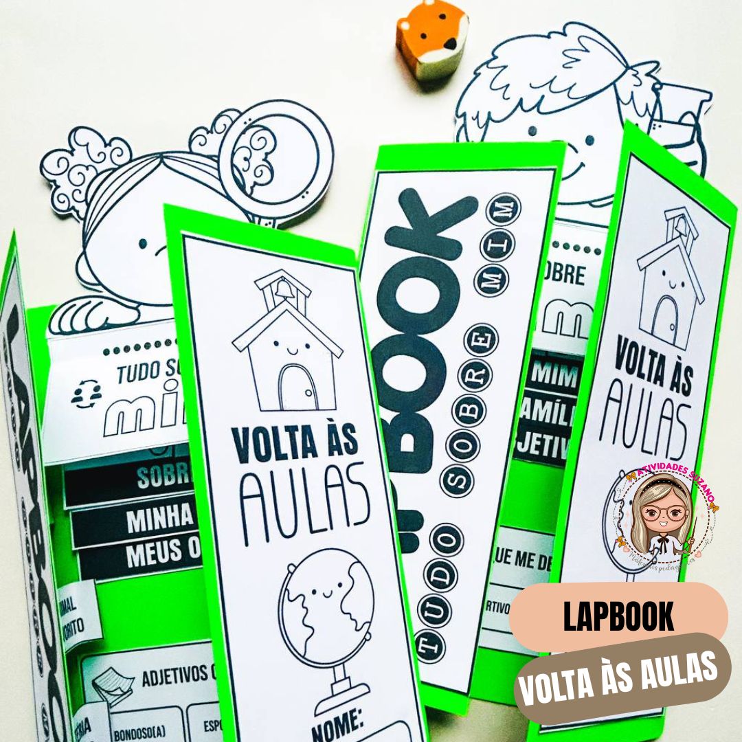 Kit Lapbook de Volta às Aulas: Tudo Sobre Mim!