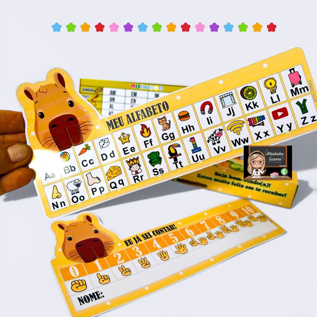 Kit Alfabetização Capivara – Lúdico, Prático e Reutilizável