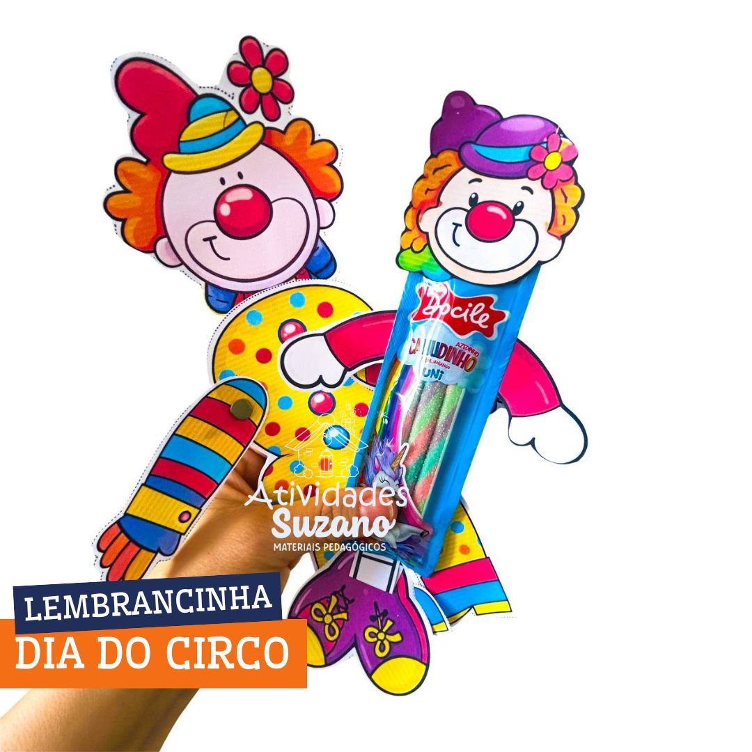 Lembrancinhas Dia do Circo – Palhacinhos Porta Doces (2 Modelos) | PDF para Imprimir