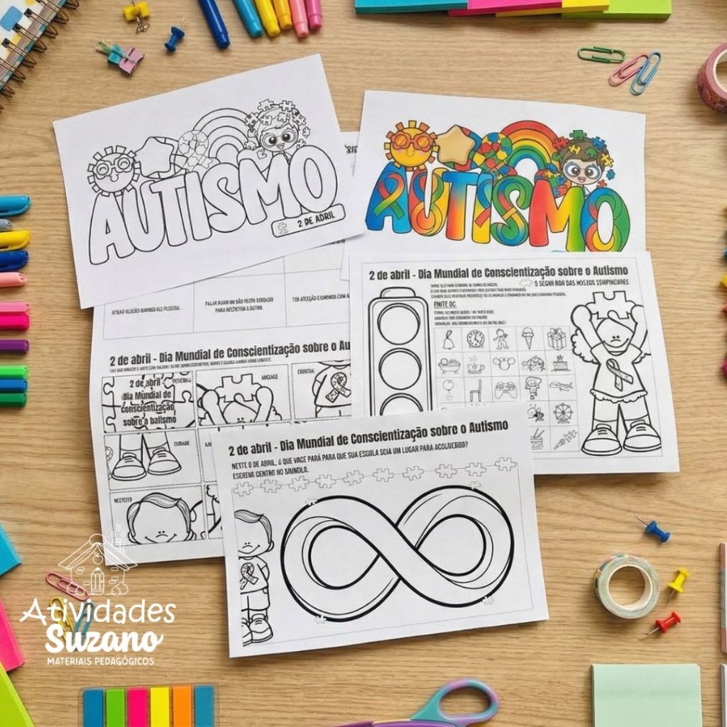 Atividades para o Dia do Autismo (2 de Abril) – PDF para Imprimir ...