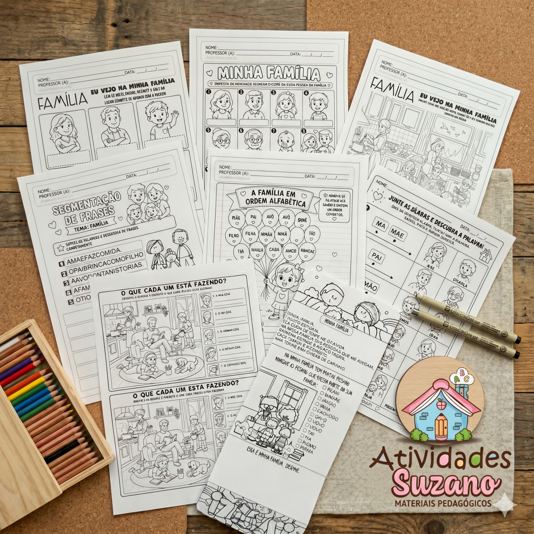 Kit Família – 10 Atividades sobre família