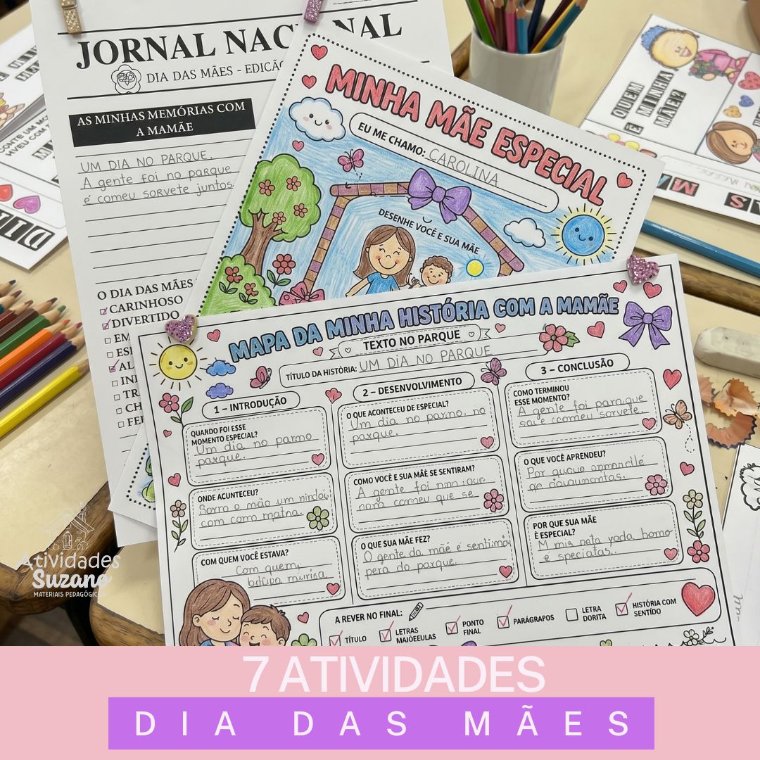 KIT ESPECIAL DIA DAS MÃES – 7 ATIVIDADES