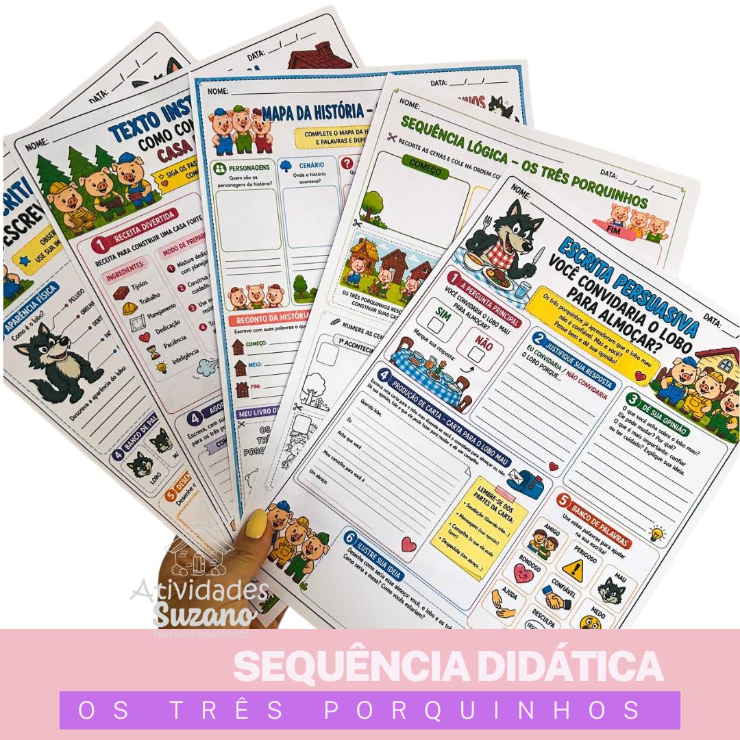 Sequência Didática Os Três Porquinhos Completa