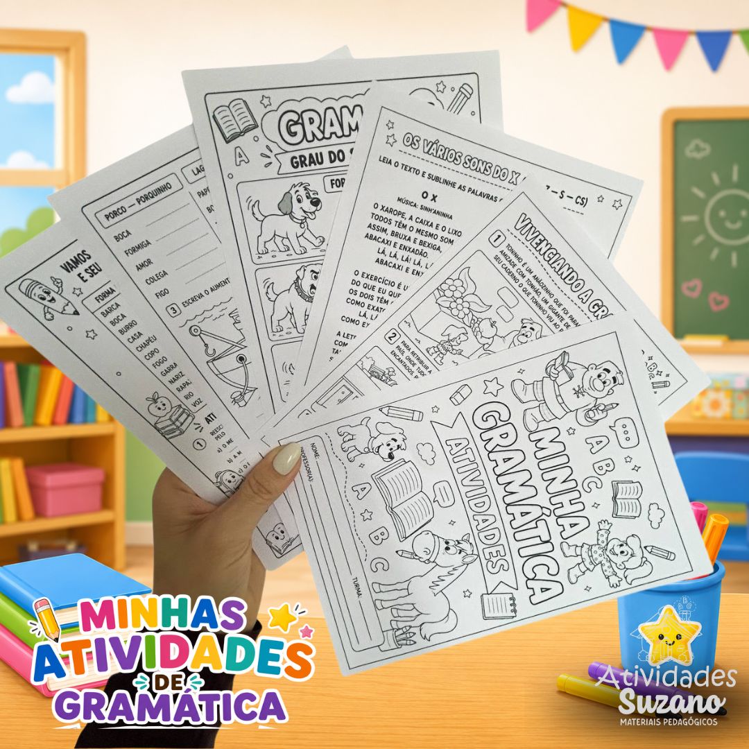 Kit Minhas Atividades de Gramática – PDF Educativo com 15 Páginas