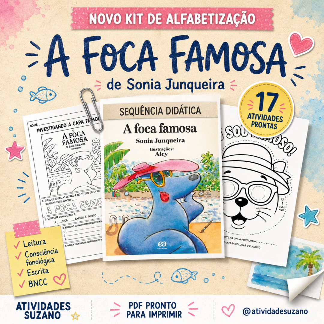 A Foca Famosa - Sequência Didática Completa em PDF para Alfabetização