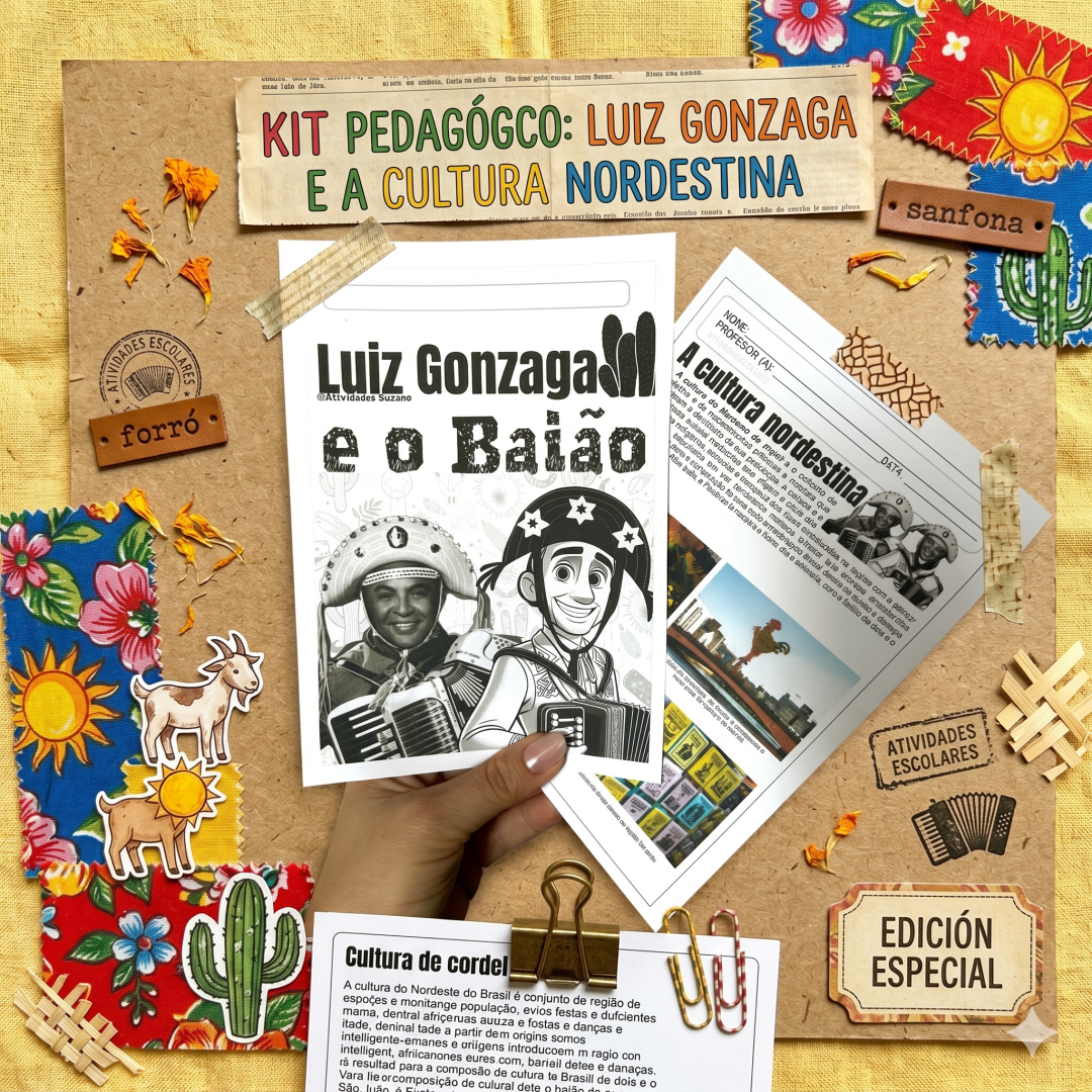 Descubra o Ritmo do Nordeste com o Kit de Atividades sobre Luiz Gonzaga